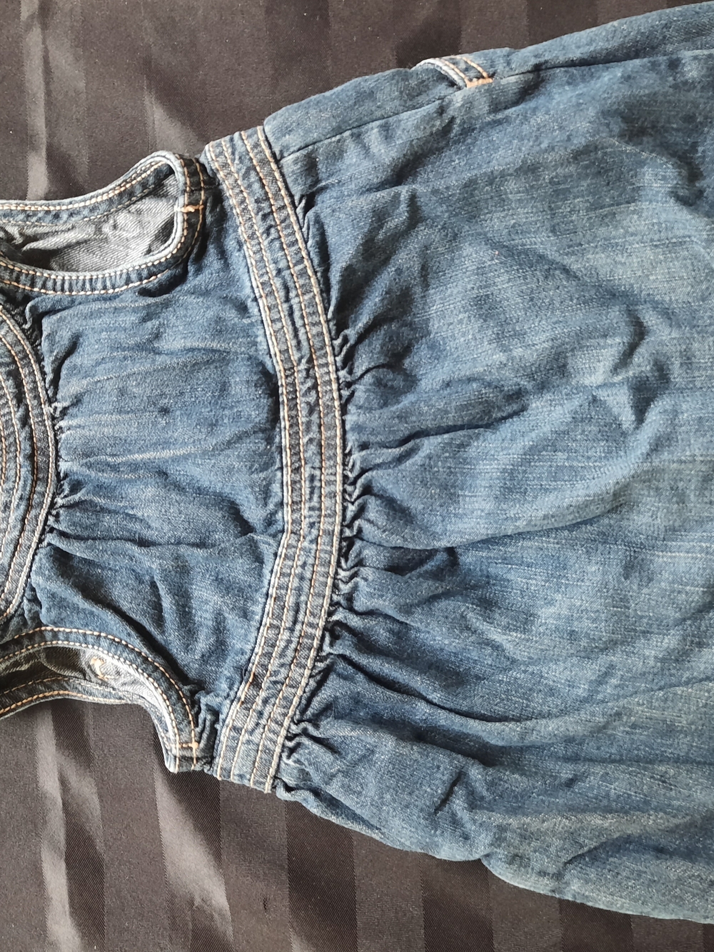 Vtg Old Navy Toddler Denim Button-Front Dress - Picture 3 of 3